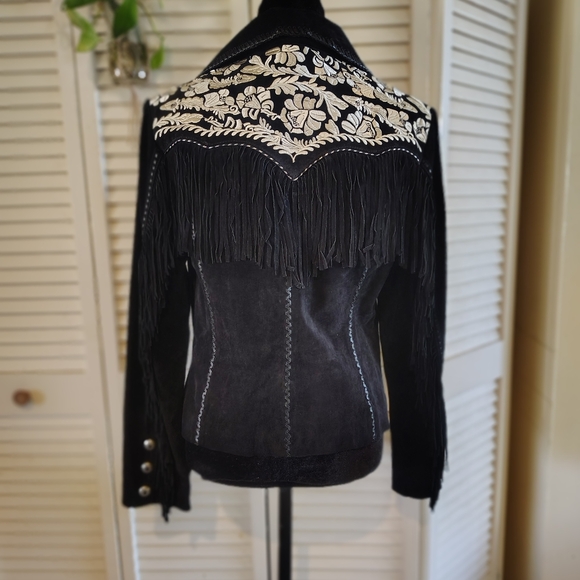 Scully Black Embroidered Women's Jacket - Picture 8 of 12
